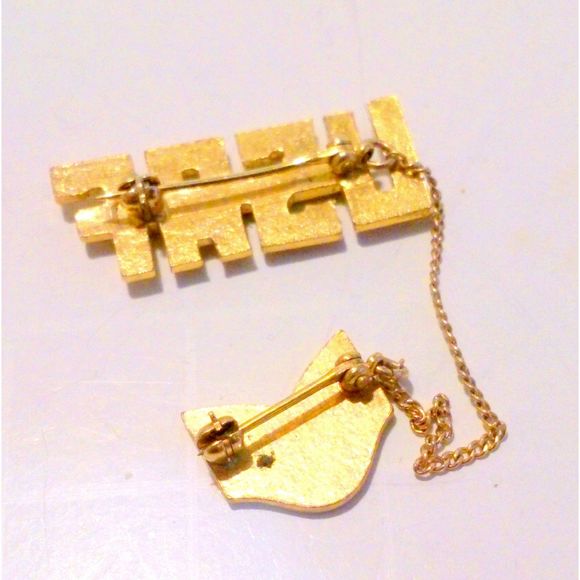 Vintage US Air Force Staff Sargent Sweetheart Pin USAF - Picture 4 of 4